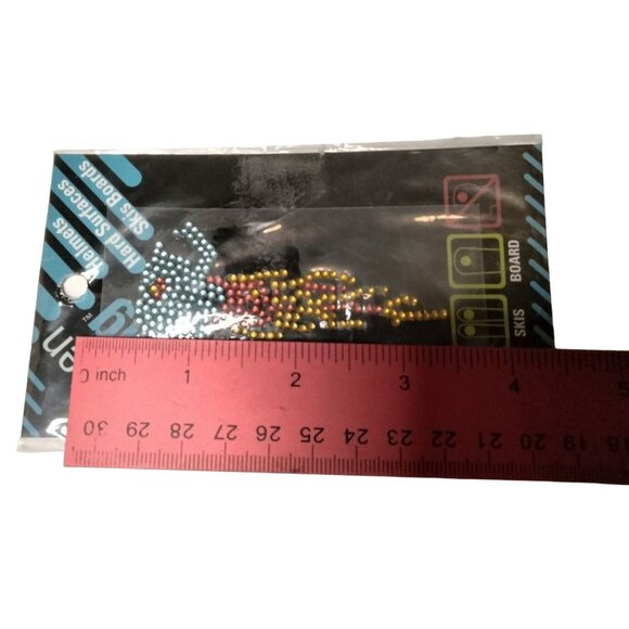 Helmet Skull Flames Rhinestone Sticker Alpen Bling Skis Snowboard Phone - Picture 3 of 4